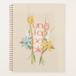Unaufhaltsamer Tulip Floral Planner Planer