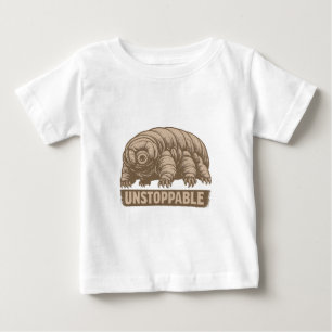 Unaufhaltsames Tardigrad Vintage Wissenschaftskuns Baby T-shirt