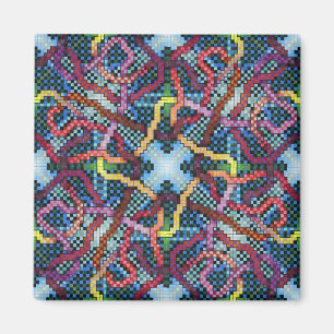 Unaufhörliche Puzzlespiel Kinectric Fliese 1 Magnet