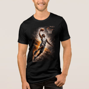 Unaufhörlicher Aufstieg – Basketball Power Dunk Sh Tri-Blend Shirt