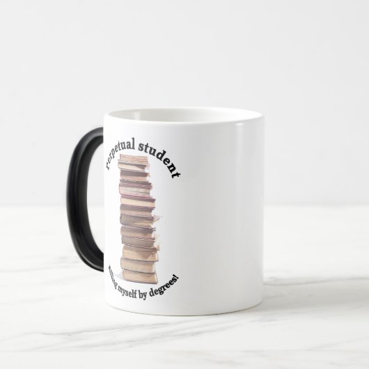 unaufhörlicher Student, der thermisch Tasse (Vorderseite Links)