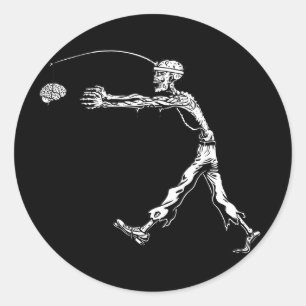Unaufhörlicher Zombie Runder Aufkleber