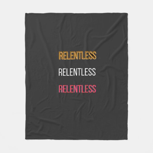Unaufhörliches T-Shirt Fleecedecke (Vorderseite)