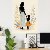 Unausgesprochene Liebe - Mutter und Kind III Poster (Heimbüro)
