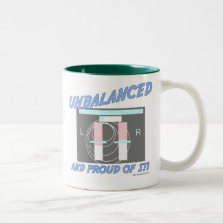 Unausgewogen und stolz darauf! zweifarbige tasse