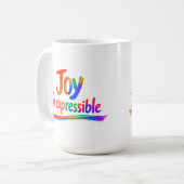 UNAUSSPRECHLICHE FREUDE -1 Petrus 1:8 Kaffeetasse (Vorderseite Links)
