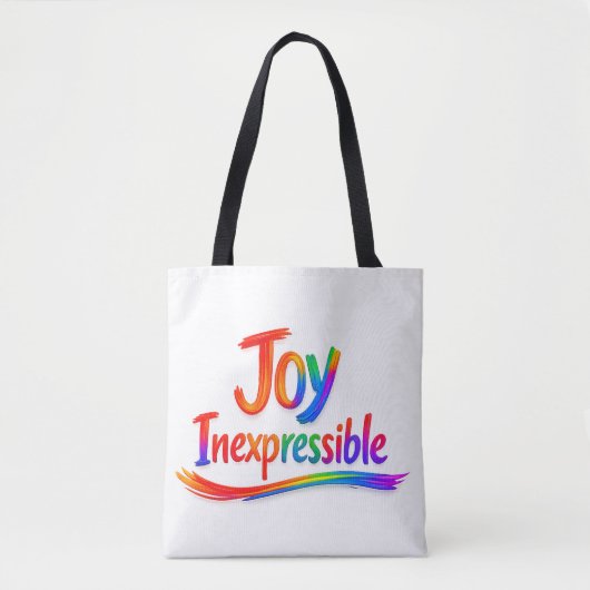 UNAUSSPRECHLICHE FREUDE - 1 Petrus 1:8 Tasche (Vorderseite)