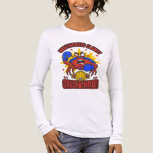 Unautorisierte Krallen zerquetschen alle Krabben-T Tri-Blend Shirt