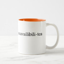 Unavailabili-Tee Tee-Schale Zweifarbige Tasse