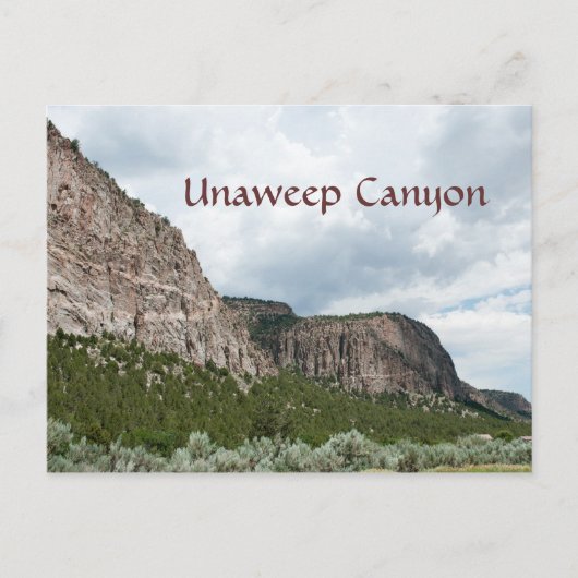 Unaweep Canyon Postkarte (Vorderseite)