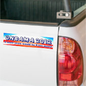 Unbama 2012 - AntiObama Autoaufkleber (Auf Lkw)