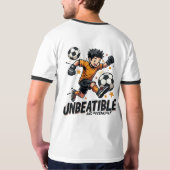 Unbeatable & Invincible – Bold Power Statement T-Shirt (Rückseite)