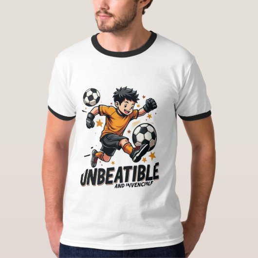 Unbeatable & Invincible – Bold Power Statement T-Shirt (Vorderseite)