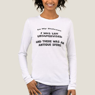 Unbeaufsichtigt und Da war ein Antiquitätengeschäf Tri-Blend Shirt