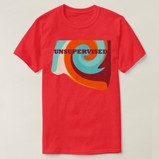 Unbeaufsichtigtes Fun Night Out Party Orange Maroo T-Shirt (Design vorne)