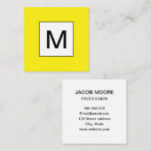 Unbedeutende gelbe Visitenkarte des mutigen (Vorne/Hinten)