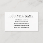 Unbedeutende Loyalitätsschwarzweiss-karte Treuekarte (Rückseite)