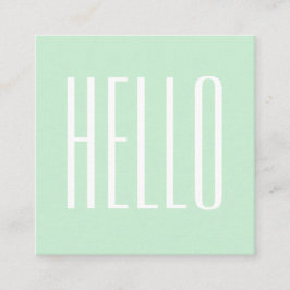 Unbedeutende moderne mutige quadratische visitenkarte