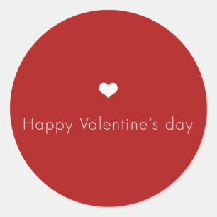 unbedeutender glücklicher Valentinstag Runder Aufkleber