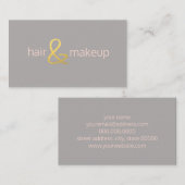 Unbedeutendes Imitatgold des Visitenkarte (Vorne/Hinten)