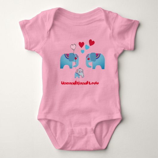 Unbedingte Liebe Baby Bodysuit Baby Strampler (Vorderseite)