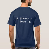 Unbedingte Liebe für Programmierer T-Shirt (Rückseite)