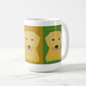 Unbedingte Liebe-goldener Retriever Kaffeetasse (VorderseiteRechts)