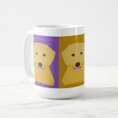 Unbedingte Liebe-goldener Retriever Kaffeetasse (Vorderseite Links)