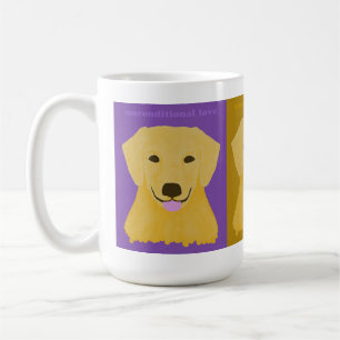 Unbedingte Liebe-goldener Retriever Kaffeetasse