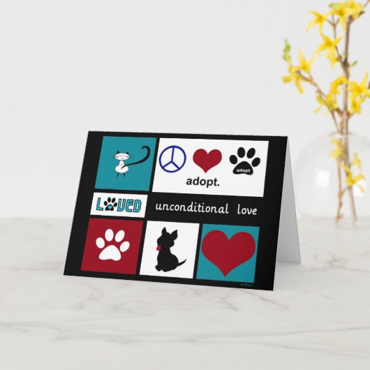 Unbedingte Liebe Karte (Gelbe Blume)