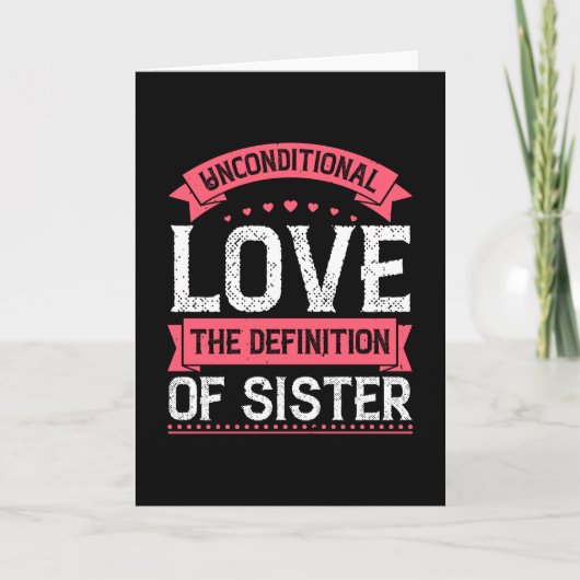 Unbedingte Liebe Karte (Vorderseite)