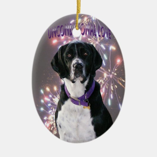 Unbedingte Liebe Keramikornament (Vorne)