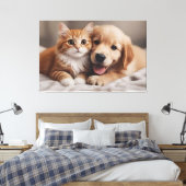 Unbedingte Liebe Leinwanddruck (Insitu (Schlafzimmer))