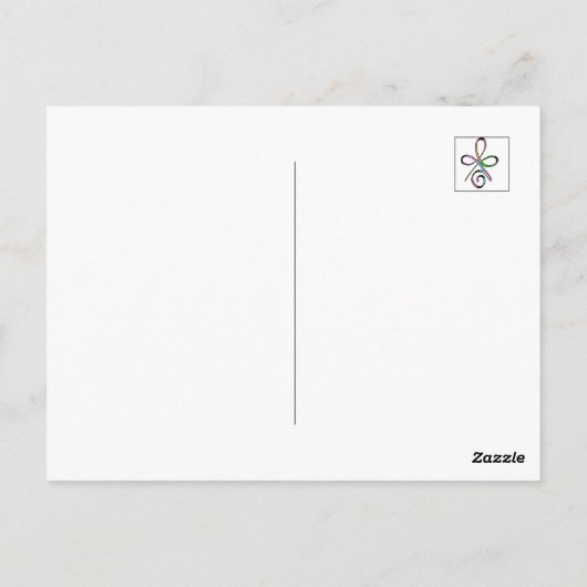 Unbedingte Liebe Postkarte (Rückseite)