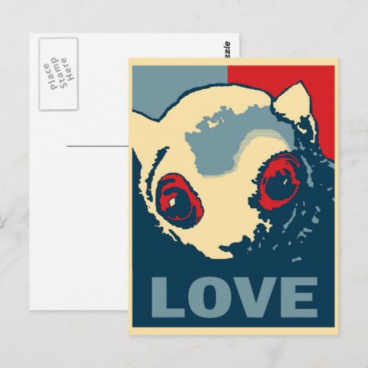 Unbedingte Liebe Postkarte (Vorne/Hinten)