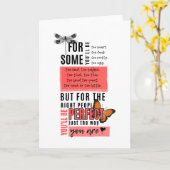 Unbedingte Liebe und Annahmefreundlichkeit - Angeb Karte (Gelbe Blume)