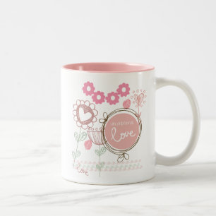 Unbedingte Liebe Zweifarbige Tasse
