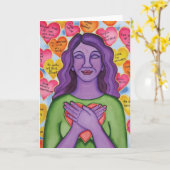 Unbedingte Selbst-Liebe durch Rita Loyd Karte (Gelbe Blume)