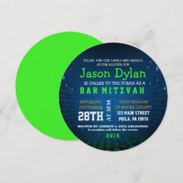 UNBEDINGTES VIDEOSPIEL Bar Mitzvah Runde Einladung