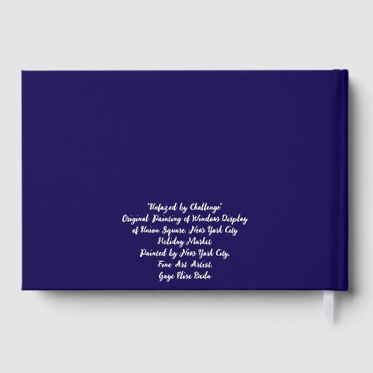 Unbeeindruckt von Challenge Gästebuch (Rückseite)