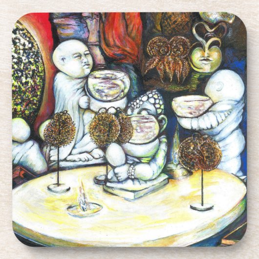 Unbeeindruckt von Challenge Getränkeuntersetzer (Vorderseite)