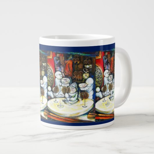 Unbeeindruckt von Challenge Jumbo-Tasse (Vorderseite Rechts)