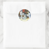 Unbeeindruckt von Challenge Runder Aufkleber (Tasche)