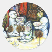 Unbeeindruckt von Challenge Runder Aufkleber (Vorderseite)