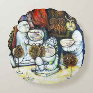 Unbeeindruckt von Challenge Rundes Kissen