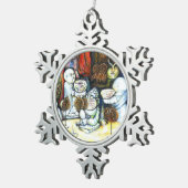 Unbeeindruckt von Challenge Schneeflocken Zinn-Ornament (Rechts)