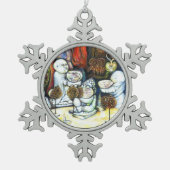 Unbeeindruckt von Challenge Schneeflocken Zinn-Ornament (Vorderseite)