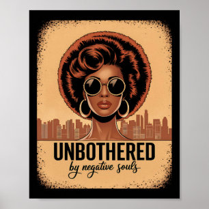 Unbeeindruckt von negativen Seelen Black History M Poster