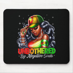 Unbeeindruckt von negativen Seelen Schwarze Frau S Mousepad