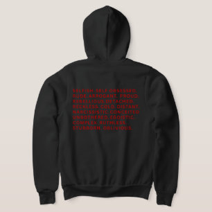 Unbeeindruckte Bösewicht-Ära Wort Block Gym Street Hoodie